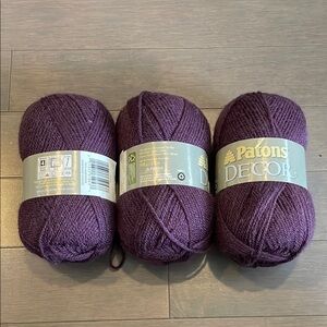 Patons Decor Purple Yarn Set